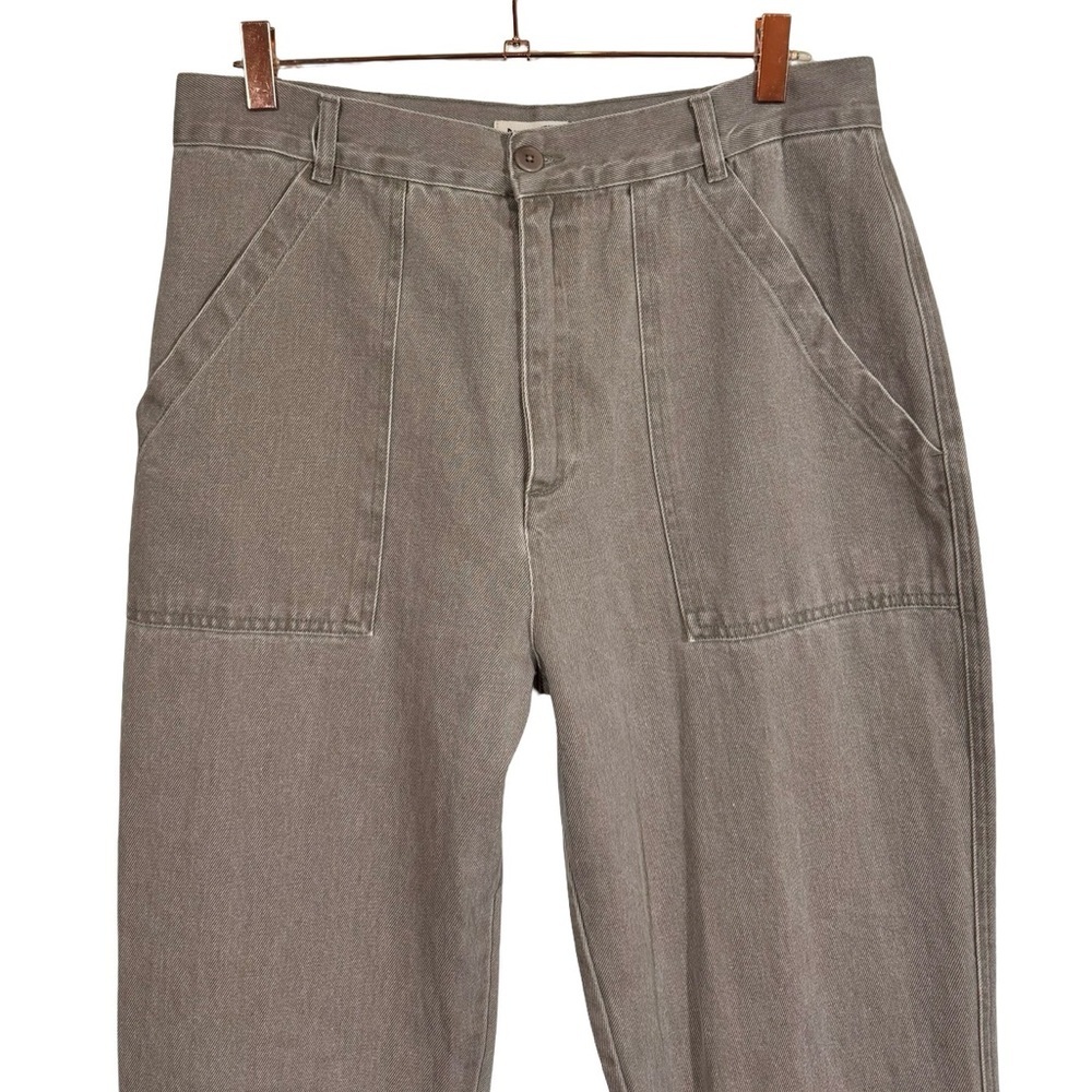 Djerf Avenue Straight-Leg Utility Pants in Taupe - Picture 4 of 14